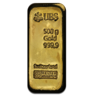 500 gramo Lingote de Oro UBS