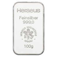 100g Silver Bullion - 100gr Silver Bar