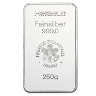 250g Silver Bullion - 250gr Silver Bar