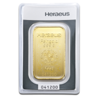 Barra de Ouro Heraeus de 50 gramas