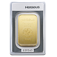 Barra de Ouro Cunhado de 100 Gramas Heraeus