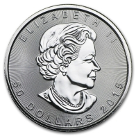 Moneda de platino Hoja de Arce de 1 onza