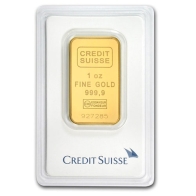Lingote de oro Credit Suisse de 1 onza