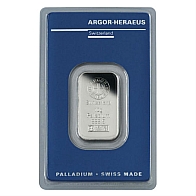 Argor Heraeus 10 Gram Palladium Bullion Bar