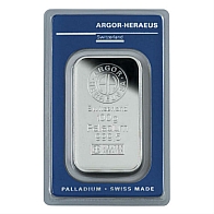 Argor Heraeus 100 Gram Palladium Bullion Bar