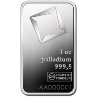 Lingote de Paládio de 1 Oz Valcambi