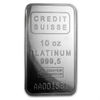 Credit Suisse 10 Ounce Platinum Bar