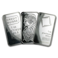 1 Ounce Swiss Refined Platinum Bar