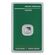 1 Gramm Argor-Heraeus Platinbarren
