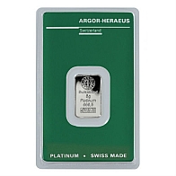 5 Gramm Argor-Heraeus Platinbarren