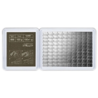 Valcambi 100 Gram Silver Combibar - 100 x 1 gram