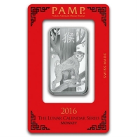 PAMP 1 Ounce Lunar Year of the Monkey Silver bar