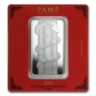 PAMP 100 Gram Lunar Year of the Snake Silver Coin