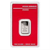 5 Gram Argor Heraeus Silver Bar