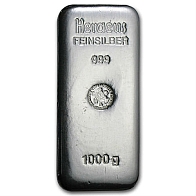 1 Kilogram Heraeus Silver Bar