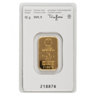 10 Gram Austrian Mint Gold Kinebar