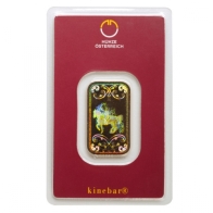 Kinebar de oro de la Casa de la Moneda de Austria de 10 gramos