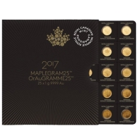 25 x 1 Gram Canadian Maple Leaf Combi Coin