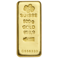 500 Gram PAMP Suisse Cast Gold Bar