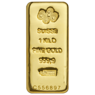 1 Kilogram PAMP Suisse Cast Gold Bar 