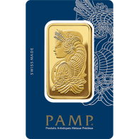 Barra de Ouro de 50 Gramas PAMP Fortuna