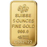 5 Ounce PAMP Fortuna Gold Bar