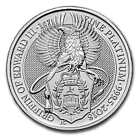 Moneta di Platino Queen's Beasts da 1 Ounce - Serie del Grifone