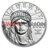 Moneda de Platino Águila Americana de 1 onza 2020