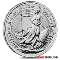 Tenth Ounce 2020 Platinum British Britannia Coin