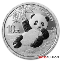Moeda de Prata do Panda Chinês de 30 Gramas 2020 