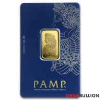 Barra de Ouro de 10 Gramas PAMP Fortuna