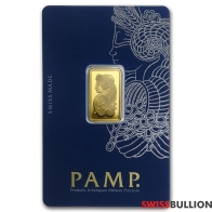 Barra de Ouro de 5 Gramas PAMP Fortuna