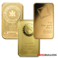 Lingote de oro de 1 onza