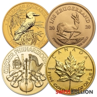 Moneda de oro de décima onza