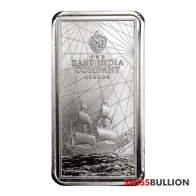 Moeda de Ouro de Prata da Companhia  Santa Helena das Índias Orientais de 250 gramas