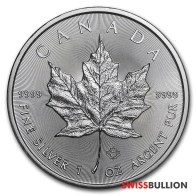 1 Ounce 2021 Silver Maple Leaf Coin