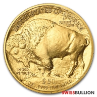 Moneda de oro Búfalo Americano de 1 onza 2021