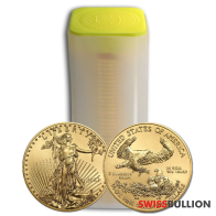 40 x Monedas de oro Águila Americana de 1/2 onza 2021