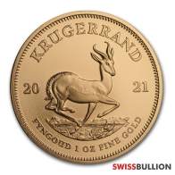 Moneda de Oro Krugerrand de 1 onza 2021