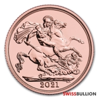 Moneda de oro Soberano 2021
