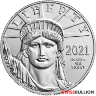 Moneda de Platino Águila Americana de 1 onza 2021