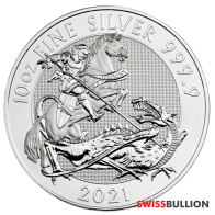 2021 Moeda de Prata Valiant Britânica de 10 Onças