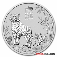 2 Ounce 2022 Silver Lunar Year of the Tiger Coin