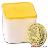 10 monedas de oro Britannia de 1 onza 2022
