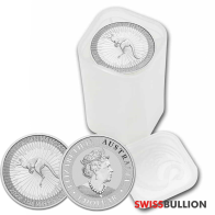 1 Ounce 2022 Silver Kangaroo - Tube of 25 Coins