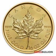 1/2 Onza 2022 Hoja de Arce Moneda de Oro