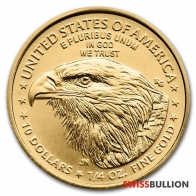2022 Oro 1/4 Onza Águila Americana