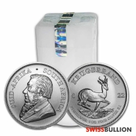 Tube of 25 x 1 Ounce 2022 Silver Krugerrands