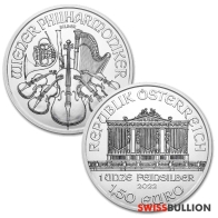 Tube of 20 x 2022 Silver 1 Ounce Philharmonics