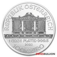 Moeda de Platina da Filarmônica Austríaca de 1 Onça 2021 
